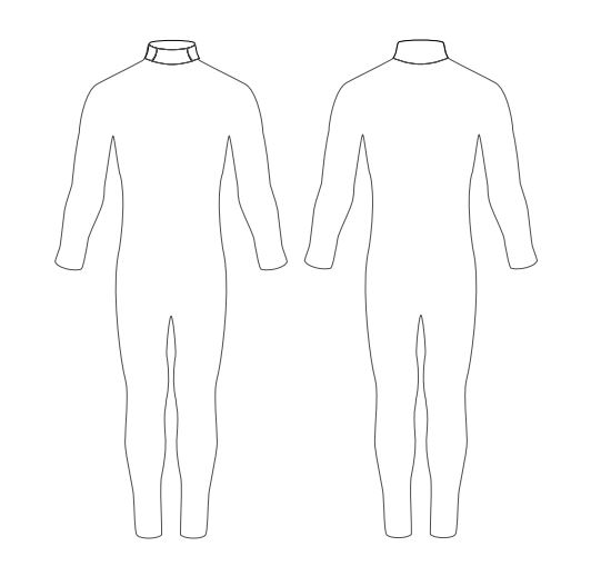 wetsuit alteration diagram